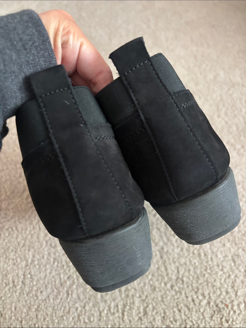 The Flexx Women's Black Slip-On Wedge Ankle Shoes size 9 1/2 - Picture 4 of 8